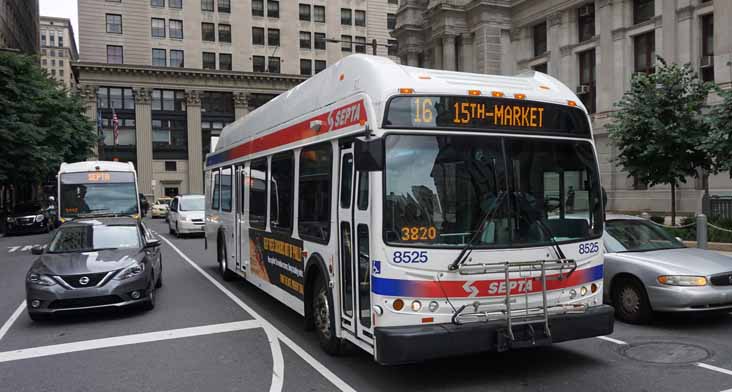 SEPTA New Flyer DE40LFR 8525